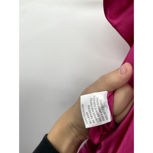 Mac Duggal Pink Tiered Ruffle Halter Gown - Picture 5 of 9